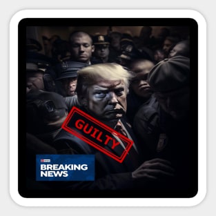 Trump Finally Arrested: Implications for US Politics Sticker
